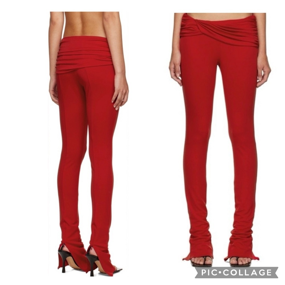 🎀NEW SSENSE BLUMARINE DRAPED LEGGINGS WOMEN'S 0